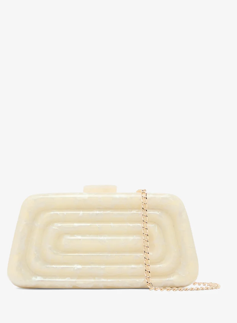 Resin Rectangle Statement Clutch